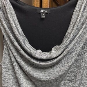Apt. 9 Heather Gray Cowl Neck Top